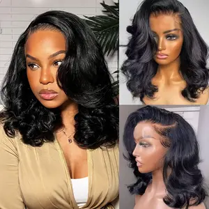 OQ HAIR All-Day Comfort Wig Layered Body Wave Glueless 9x6 Lace Closure Human Hair Wig Pre-Cut Lace Bleached Tiny Knots