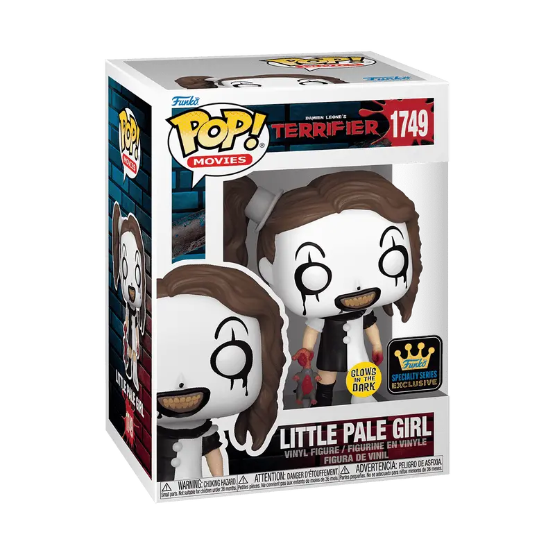 Funko POP Horror: Terrifier -Little Pale Girl (UV Activated Glow) w/ vRare Pop Protector Included