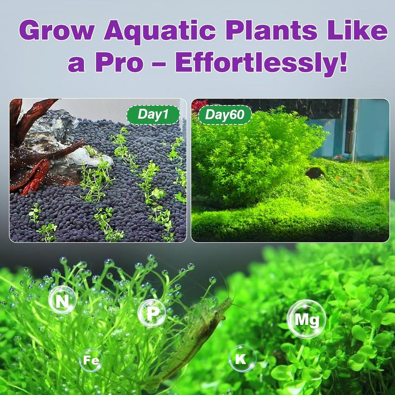 Upgraded Aquarium Soil Water Grass Mud, Ideal for Fish Tank Aquascaping Aquarium Substrate Soil for  and Shrimps, No Need to Wash (4.4 Pounds)