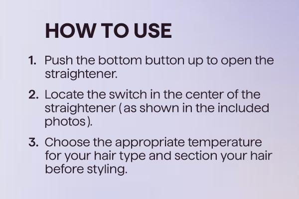 Wavytalk 1.75 inch Flat Iron Hair Styler, US Plug Straightener for Straightening Curly Hair & Silky Results, Silky Straight Hair