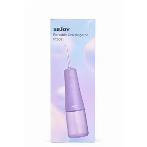 Sejoy FC5091 Portable Oral Irrigator Rechargeable 4 Cleaning Modes (Purple)