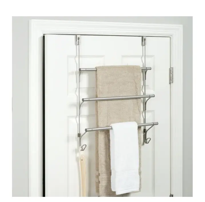 3-Tier Towel Bar with 2 Hooks