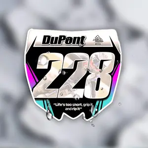 Noah Dupont License Plate Sticker Vinyl Decal Sticker - Waterproof, Surface Suitable for Car Sides and Backs, Laptops, Vehicle Decals | Logo Decals | Waterproof Vinyl, Fun Car Stickers, Universal Car Sticker, Truck Decal