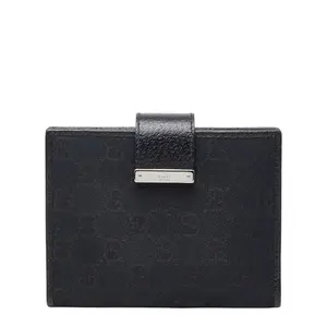 Pre-owned GUCCI Canvas Small Leather Goods GG Notebook Cover