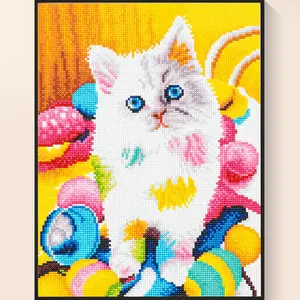 Playful Kitten & Toys Diamond Painting Kit, Cute Cat Art, DIY Sparkling Home Decor, Creative Wall Art, Perfect Gift for Cat Lovers, Relaxing Diamond Craft, Whimsical Home Decor, Playful Design diamond painting pen Skeleton Halloween Pumpkin Gnome vingli s