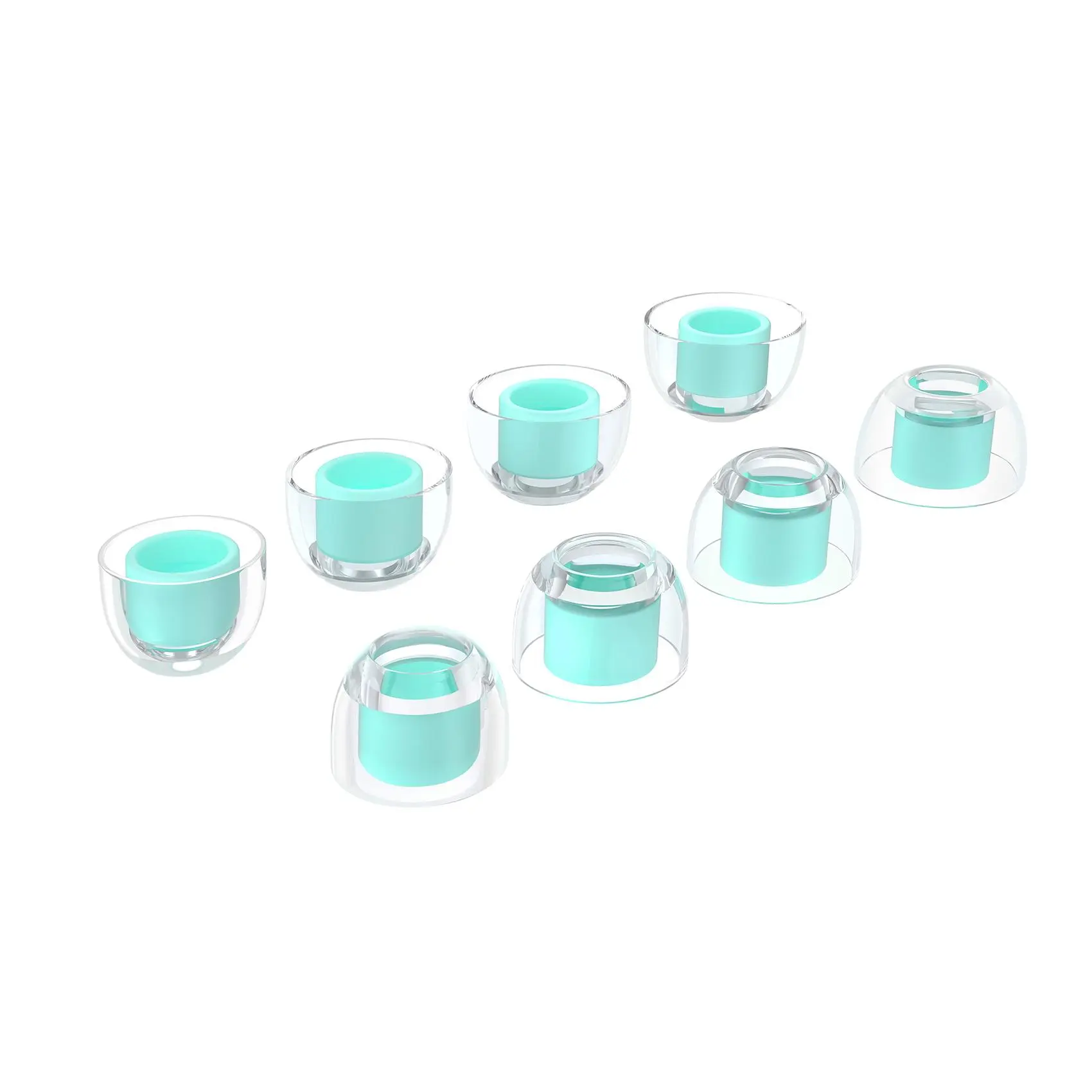 KBEAR KT02 Replacement Durable Noise Isolation Flexible Liquid Silicone Eartips, Silicone IEM Eartips, Headphone Ear Tips Earbuds Tips for KZ ZST ZS10 PRO ZS10 PRO X AS10, Headset Accessories, Multiple Sizes