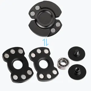 Fidget Spinner-3-in-1 Fidget Toys:Spinner, Slider & Clicker – Magnetic Stainless Steel Bearing for Super-Stable Rotation – Stress Relief, Enhanced Focus, and Habit Breaking