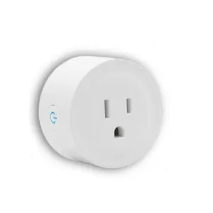 2.4Ghz WiFi Smart Plug, Power Outlet, 1 Count Smart Plug with Timer Function & App Controll, Multifunction Mini Smart Plug for Home & Office, Compatible with Alexa & Google Assistant