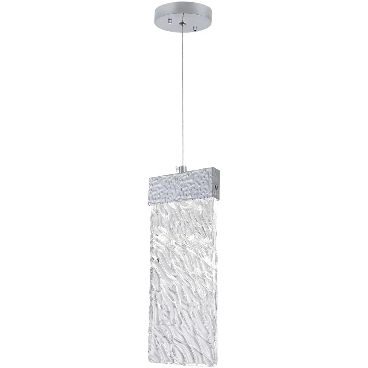 CWI Lighting Carolina LED 1 inch Pewter Down Mini Pendant Ceiling Light 1090P5-1-269-A