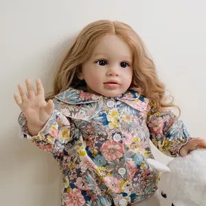 26 Inch Realistic Reborn Toddler Girl Doll Princess Girl Soft Vinyl Real Looking Reborn Baby Doll Toy Lifelike Set for Kids Age 3+