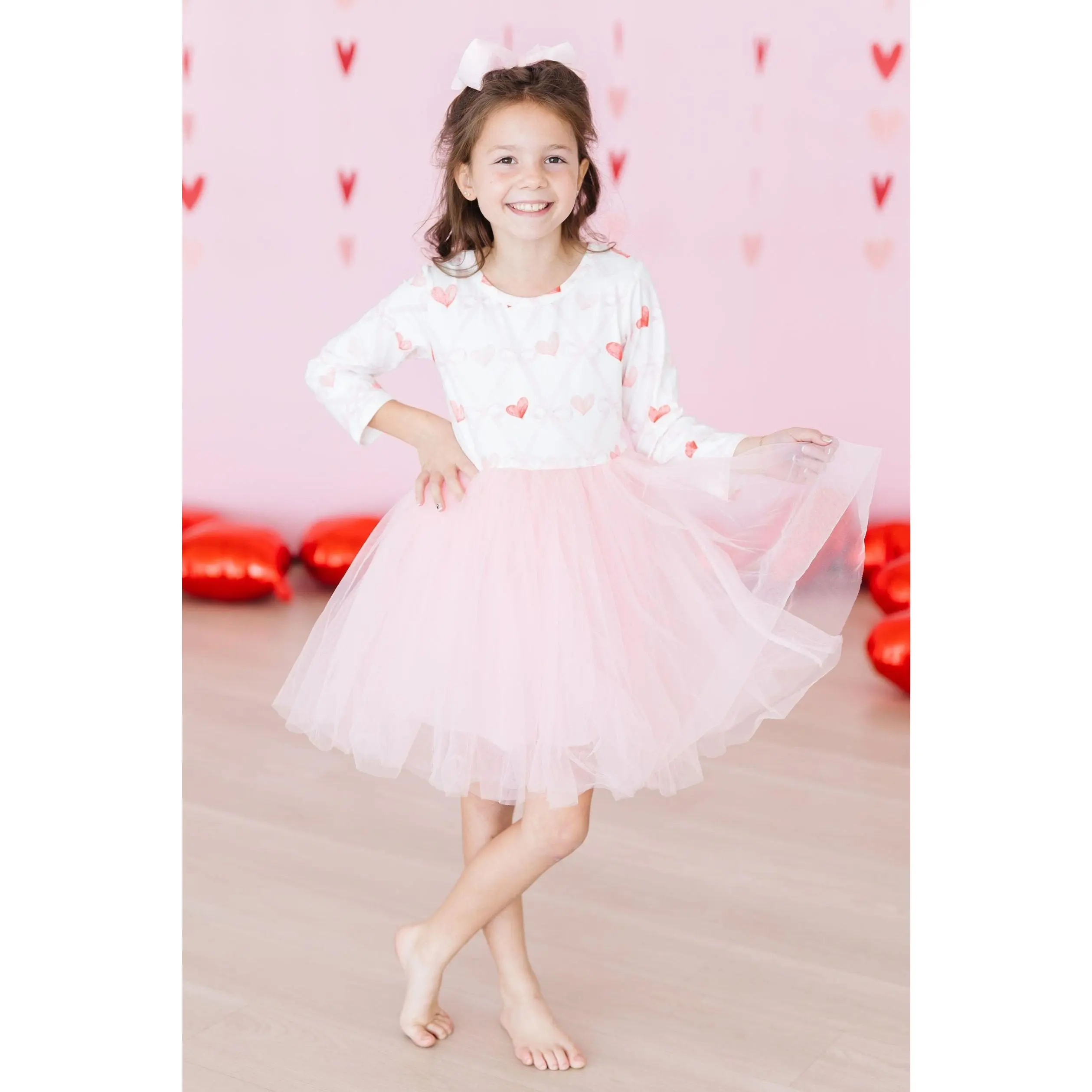SALE Love is in the Air L/S Tutu Dress