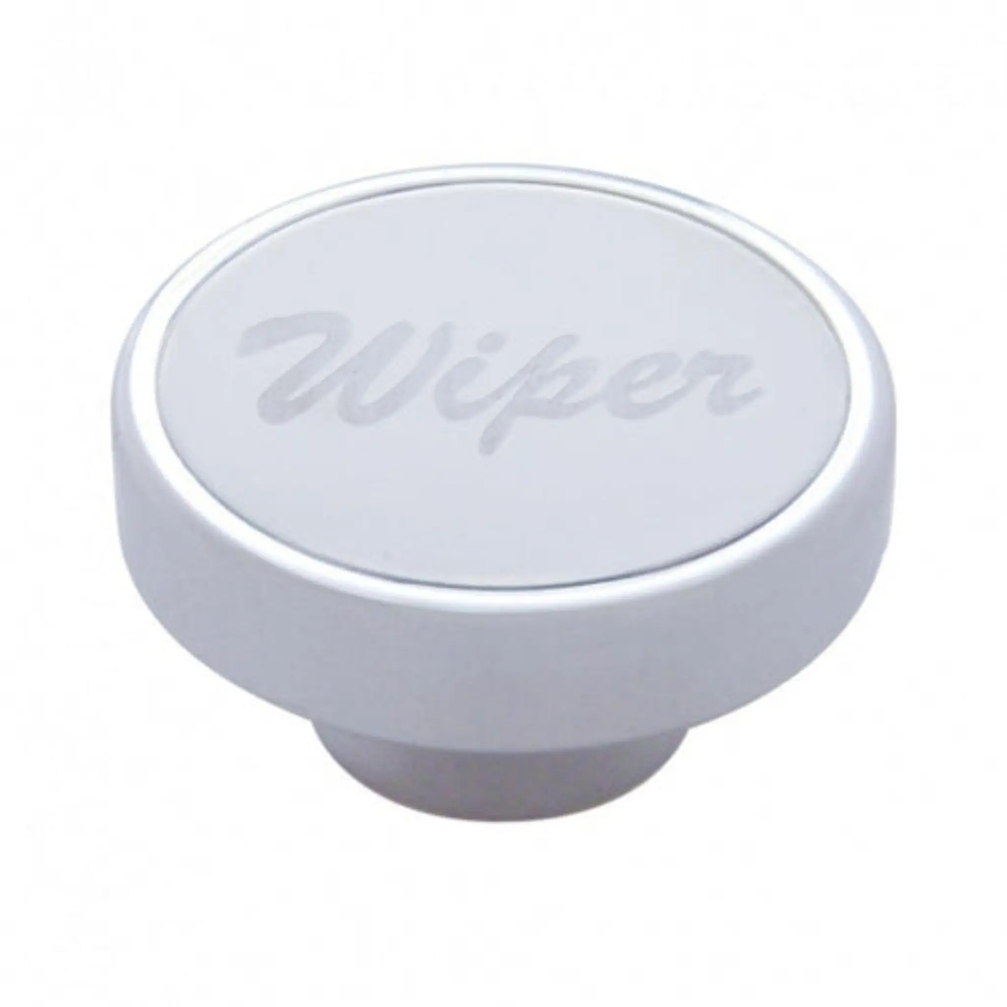 United Pacific "Wiper" Dashboard Knob with Stainless Plaque, Car Interior Accessory for Vehicles