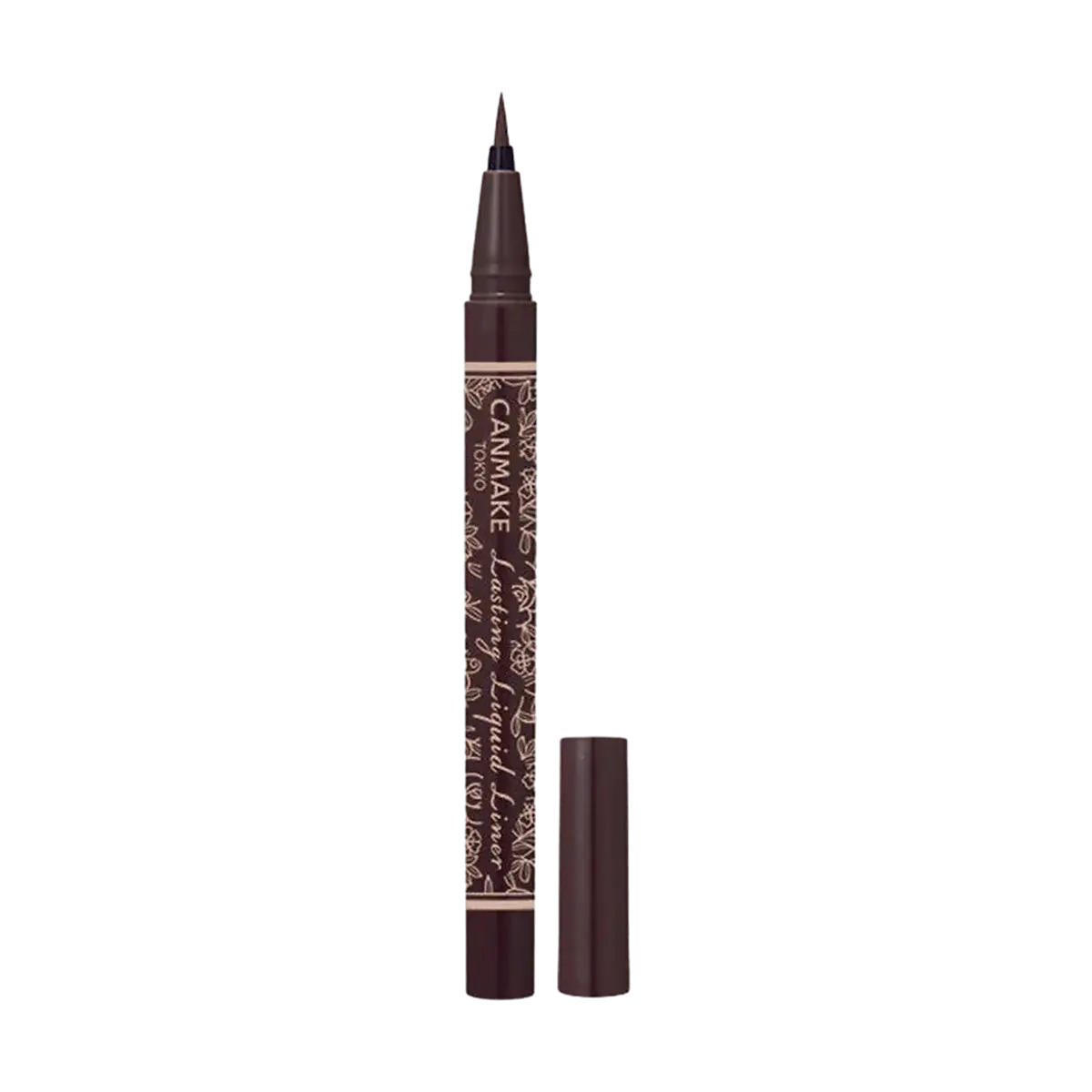 CANMAKE Japan Creamy Touch Liner 0.1mm Waterproof Eyeliner Pencil - Smudge-proof, Sweat-proof, Tear-proof, Quick-Dry, Long-Lasting, Brown Grey #10