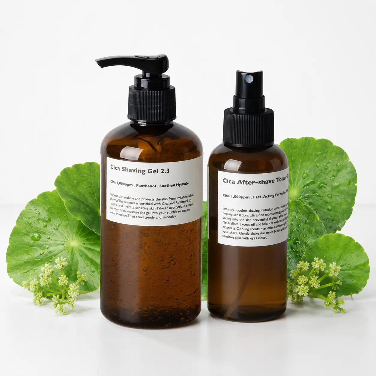 Lazy Society Cica Shave & Soothe Set – Shaving Gel & Aftershave Toner Spray