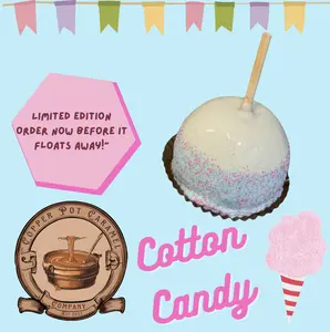 Copper Pot Caramel Company Cotton Candy: Blue Raspberry Limited Edition Sweet Treat CPCC