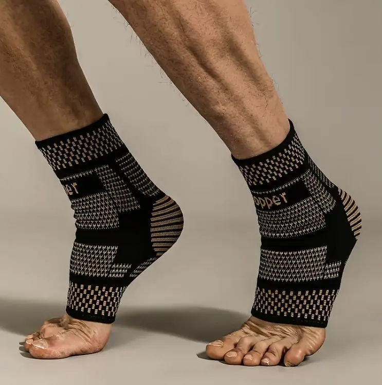 Copper fiber sports ankle protector, nylon knitted copper ion ankle protectornbasketball pressure ankle protector ankle and ankle protector Healthcare