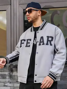 Men's baseball jacket, spring and winter preppy casual, suitable for outdoor hiking varsity hoodie denim bomber jacket