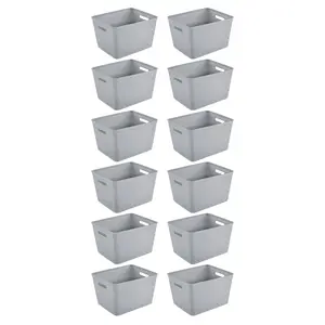 Sterilite 14"Lx8"H Woven Rectangular Tall Basket for Home Organization (12 Pack) Sterilite 14"Lx8"H Woven Rectangular Tall Basket for Home Organization (12 Pack)