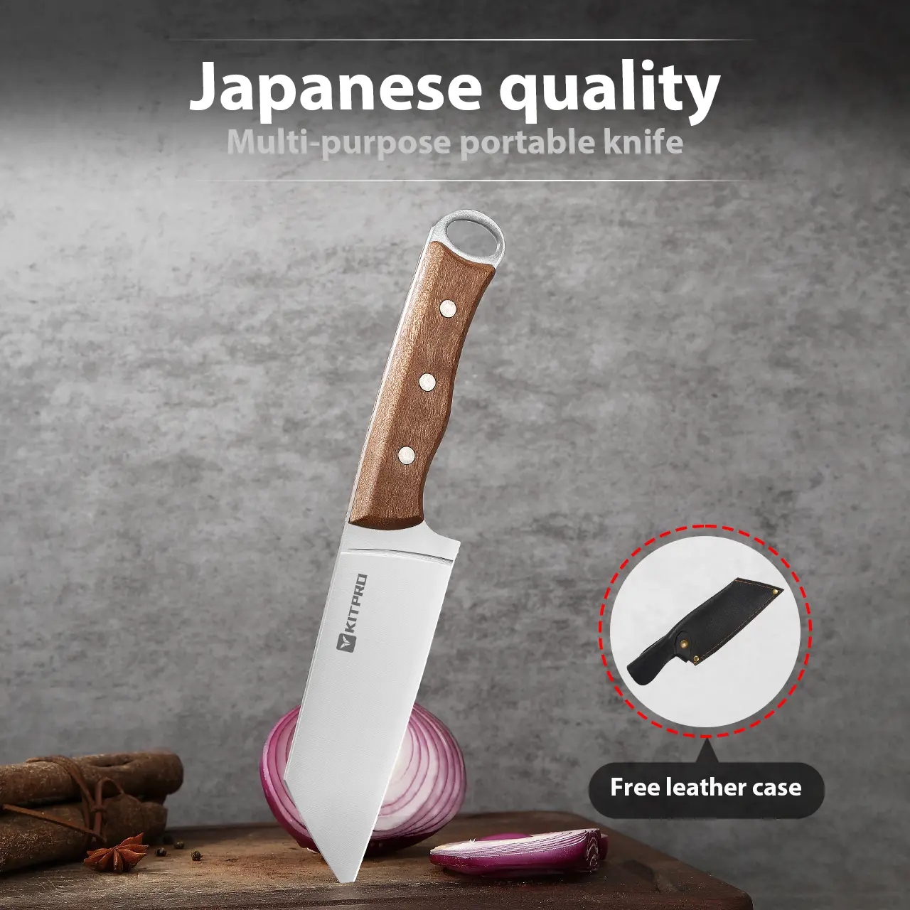 Japanese Forged Multi-Purpose Kitchen Knife - Japanese Knives for Cooking, Cutting Fruits, Meat