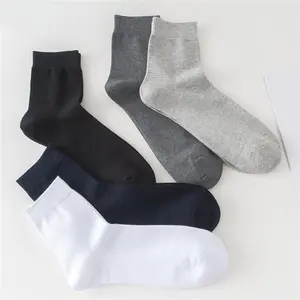 5 pairs new arrivals mens cotton socks in novel styles black business socks made from gentle airy fabric perfect for spring autumn wear and professional male daily dressing