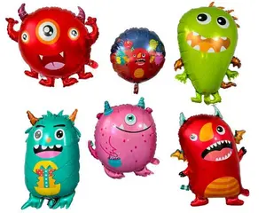 Space Alien Balloon Set – Monster Party Decor (6-Piece Set)