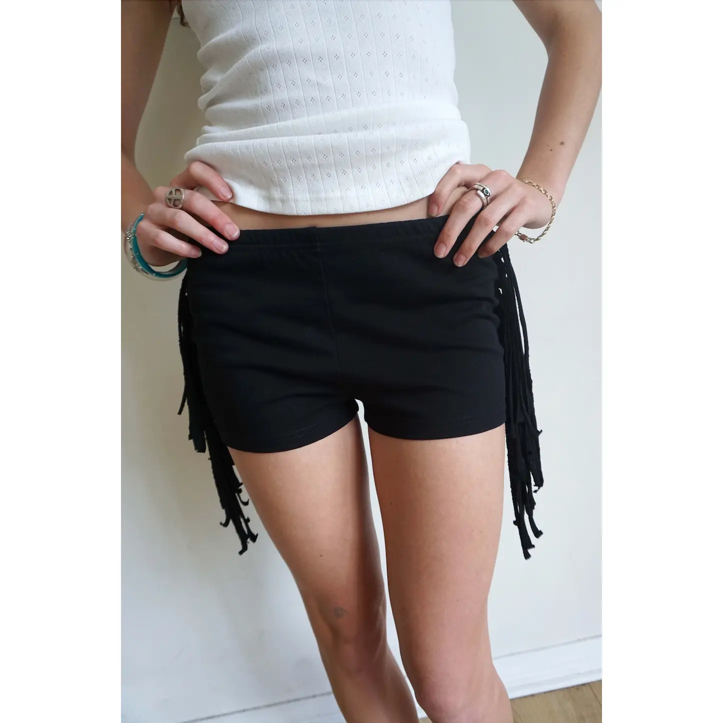 Fia Fringe Shorts Noir Fia Fringe Shorts Noir