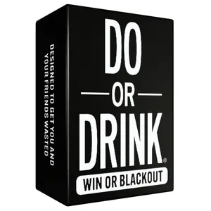 Do or Drink: Party Card Game - 350 Dares and Challenges for Game Night Drinking - Win or Blackout - Drinking Party Game
