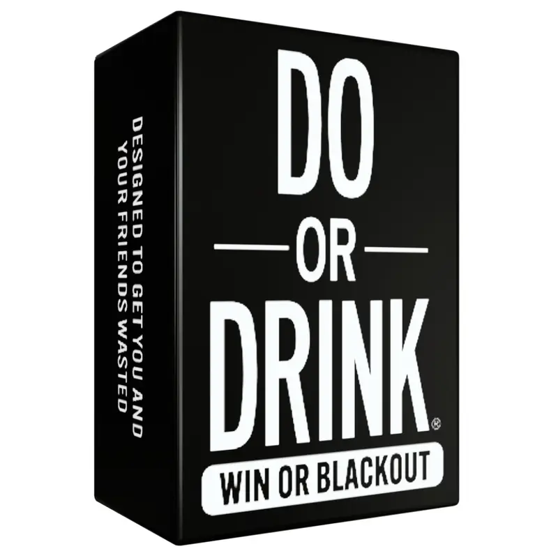 Do or Drink: Party Card Game - 350 Dares and Challenges for Game Night Drinking - Win or Blackout - Drinking Party Game