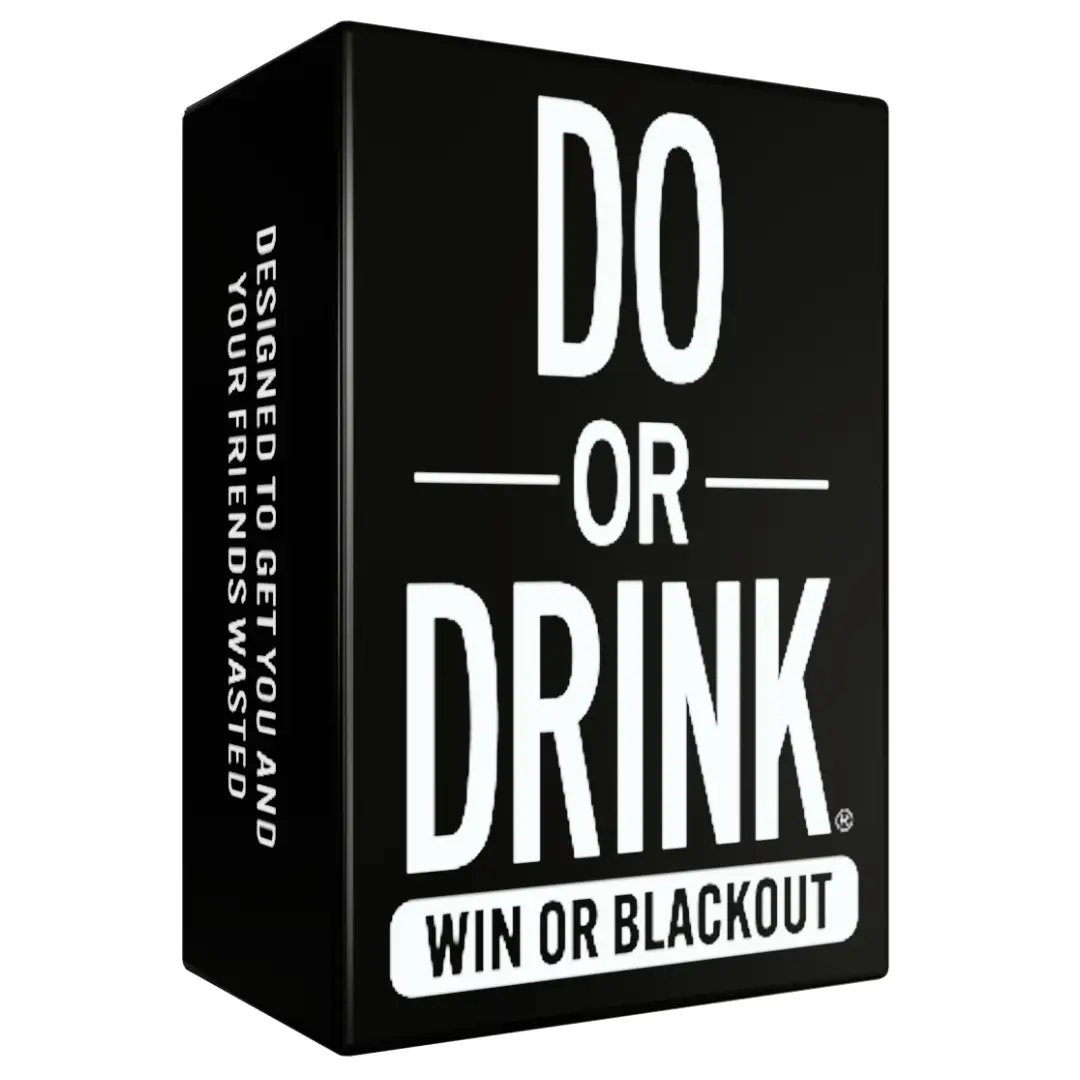 Do or Drink: Party Card Game - 350 Dares and Challenges for Game Night Drinking - Win or Blackout - Drinking Party Game