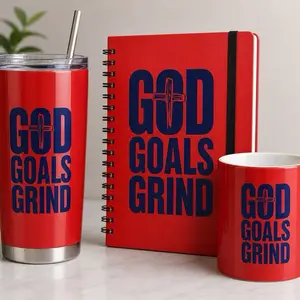 God Goals Grind UVDTF print 5x7