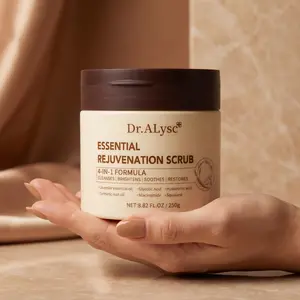 Glycolic Acid Body Scrub | 4-in-1 Night Exfoliator with Niacinamide, Turmeric & Lavender | Fights KP, Brightens & Hydrates Skin | Perfect Nighttime Skincare 8.82 fl oz