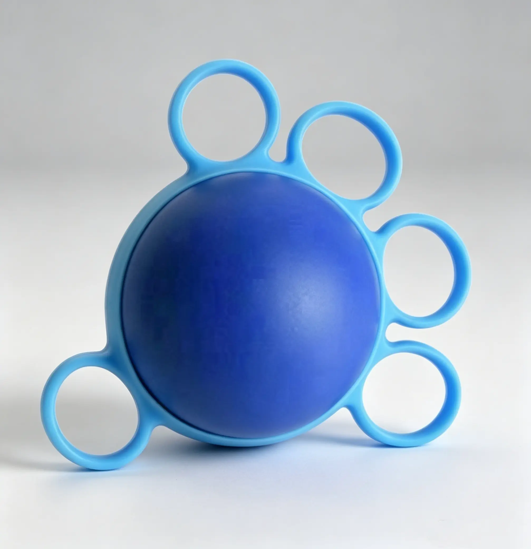 Silicone Therapy Ball with 5-Finger Separator Design, Easy Grip Exercise Equipment for Enhanced Grip, Arthritis Relief & Hand Therapy for Seniors, 10LB