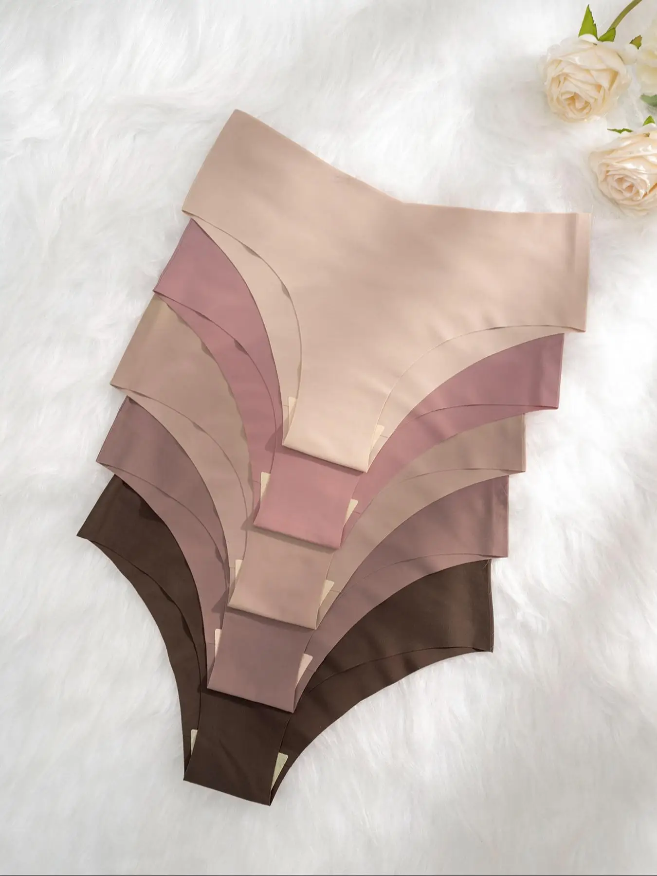 Women's Plain Seamless Knicker, Soft Breathable Elegant Comfortable Panty, Underwear for Women, Panties for Women, Women's Underwear for All Seasons