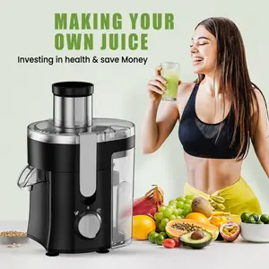 Compact Centrifugal Fruit Juicer - Adjustable Speed Juice Extractor with Multiple Safety Features for Household Kitchen Use