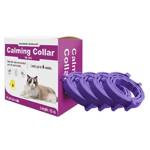 4-Pack New Cat Dog Flea Collars, Safe Herbal Tick Formula, Adjustable Size for All Breeds, Waterproof Long-Lasting Pest Control for Indoor Outdoor Use
