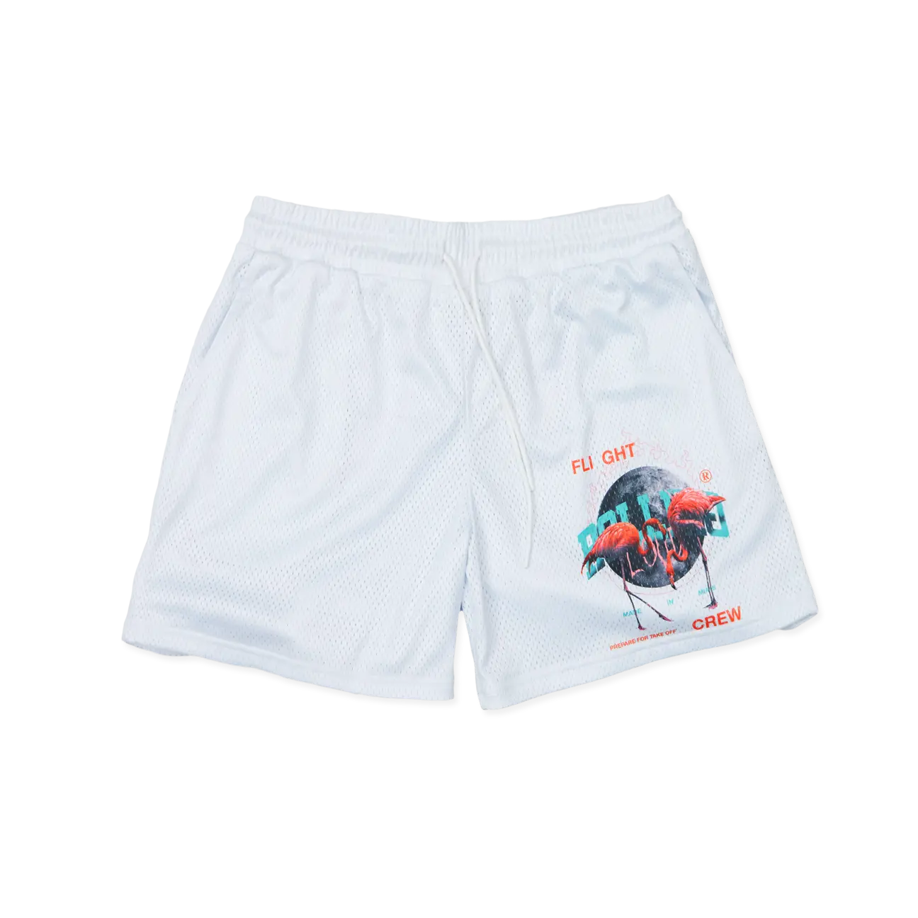 RL Flamingo Shorts White RL Flamingo Shorts White