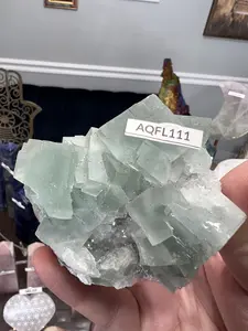 Aqua Fluorite w/ Quartz Specimen - Famous Shangbao Mine, China
