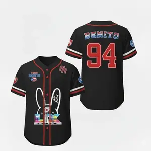 Black Red Benito 94 Jersey – Latin Sportswear Trend