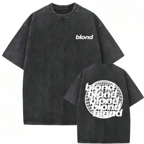 Men Shirts Men'S Oversized Graphic T-Shirt, Washed Rapper, Frank Channel, Orange, Ocean, Blonde, Hip Hop, Fashion Streetwear, Vintage Men Clothesy2k,Vintage,Streetwear Christmas Thanksgiving gift,Cyber Monday