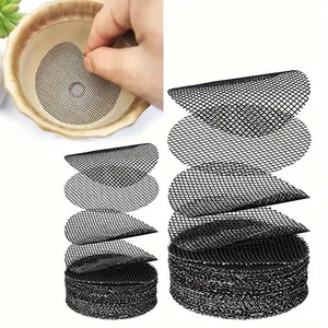 25pcs Flower Pot Hole Mesh Pads, Round Drainage Hole Mesh to Prevent Water and Soil Loss, Plant Drainage Mesh Pads, Bottom Mesh Pads for Bonsai Pots, Gardening Supplies
