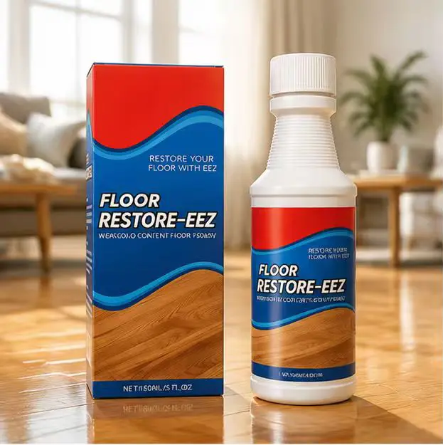 Hardwood Floor Restore Polish 2 Pack, High Solid Wood Floor Shine Restorer Scratch Repair Refinisher, Water-Based Gloss Luster for Hardwood Laminate Vinyl LVP Floors, No Rinse Floor Care Solution