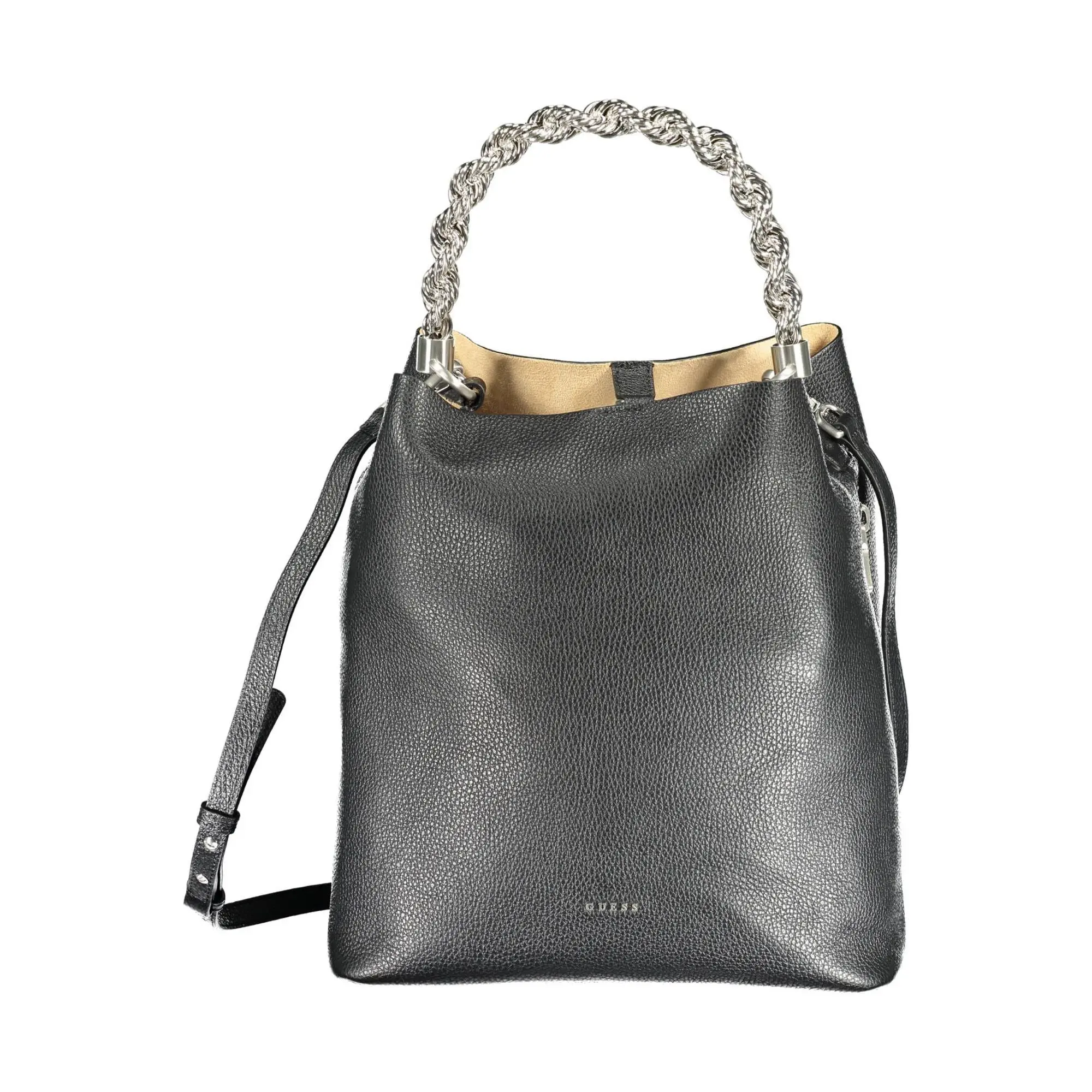 Guess Jeans Black Leather Handbag