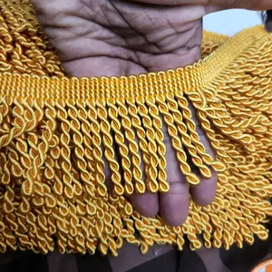 flag yellow bullion fringes
