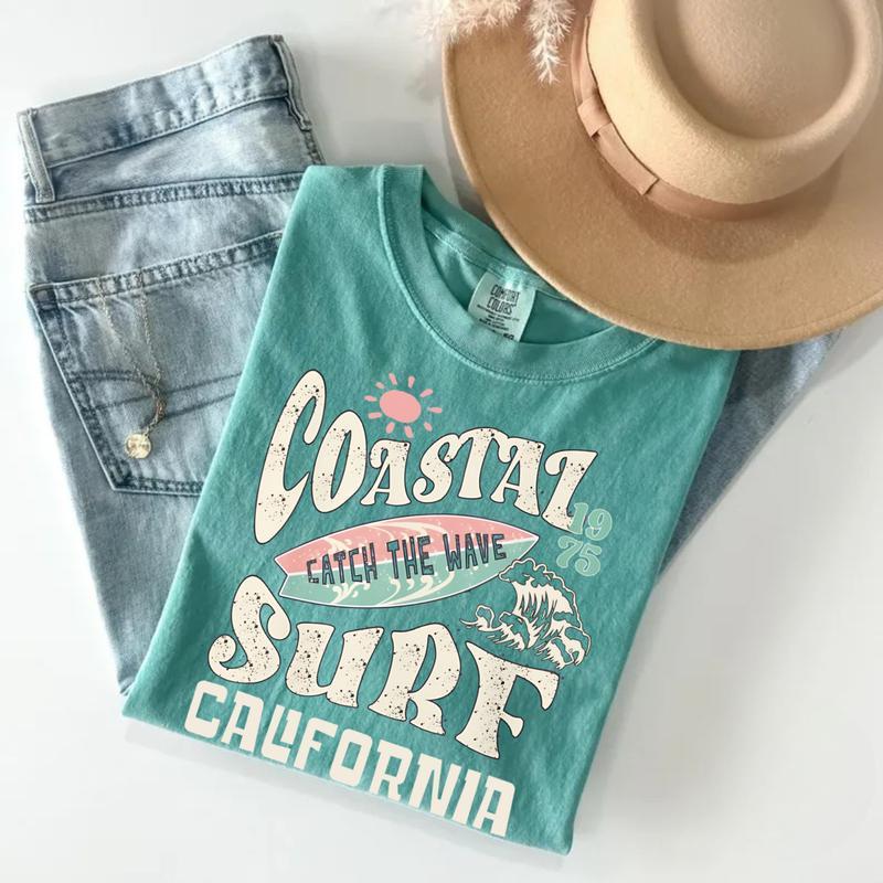 Comfort Colors Coastal Surf Coconut Girl Clothes Trendy Beachy Shirts Summer Vintage Graphic Tee Sweatshirt, Hoodie, Comfort Colors Comfort Colors Coastal Surf Coconut Girl Clothes Trendy Beachy Shirts Summer Vintage Graphic Tee Sweatshirt, Hoodie, Comfort Colors
