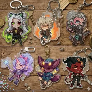 deadlock charms keychains (wave 3) Rem Graves Silver Venator Celeste Apollo, Trending Keychain.
