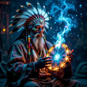 New DIY 5D Diamond Painting Kit, Fortune-Telling Indian Theme, Full Drill Mosaic Art, Home Wall Decor Gift, Large Size