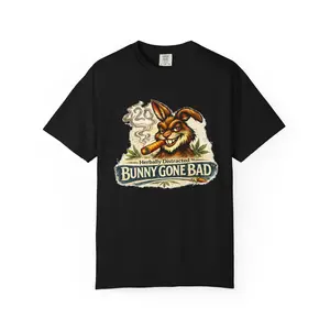 Bunny Gone Bad™ Funny Easter Graphic T-Shirt | Festival & 420 Style Tee