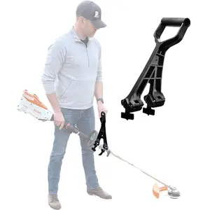 Reach Right Ergonomic Handle - Quick Secure Attachments for Shovels Rakes Pitchforks String Trimmers - Heavy Duty 15" Long x 5" Wide x 12" High - Made in USA - Home & Garden
