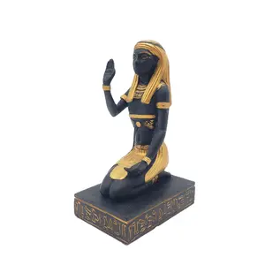 Egyptian Goddess Kneeling Statue - Made in Egypt