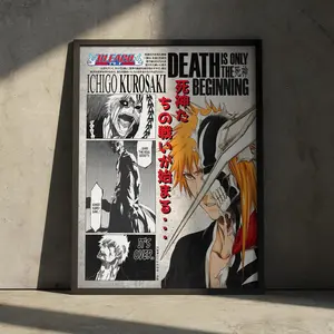 Bleach Ichigo Kurosaki Anime/Manga Poster Art Print